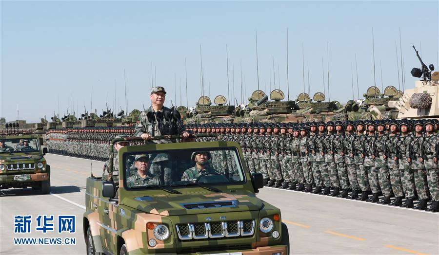 （XHDW）（5）慶祝中國人民解放軍建軍90周年閱兵在朱日和聯合訓練基地隆重舉行　習近平檢閱部隊并發表重要講話