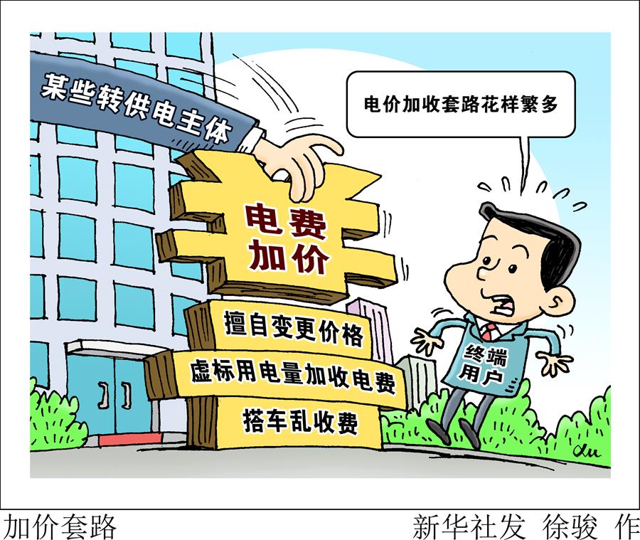 （圖表·漫畫）［新華視點(diǎn)·國務(wù)院大督查在行動］加價套路