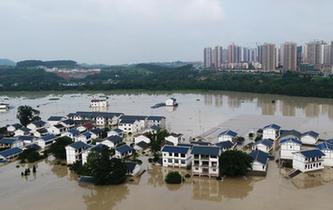 重慶長江、嘉陵江、涪江洪水過境